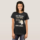 Music    My Brain is 95 Song Lyrics  & Cool T-Shirt (Vorne ganz)
