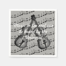 Music Napkins Serviette