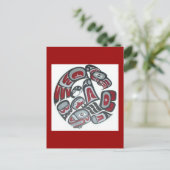 Music Native American Tribal Totem Postkarte (Stehend Vorderseite)