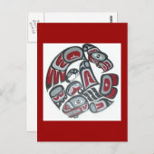 Music Native American Tribal Totem Postkarte (Vorne/Hinten)