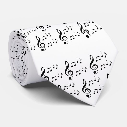 Music Necktie Krawatte (Gerollt)