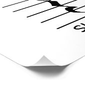 Music Notation Erholung mit Herunterfahren Fotodruck (Ecke)