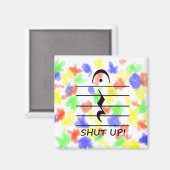 Music Notation Erholung mit Herunterfahren Magnet (Vorderseite/Rückseite)