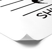 Music Notation Erholung mit Herunterfahren Poster (Ecke)