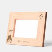 Music Note Ballet Shoes Personalized Geätzte Rahmen (Links)