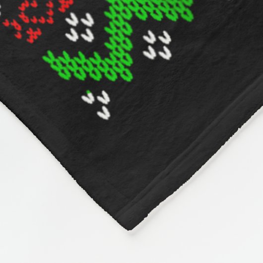 Music Note Christmas Ugly Sweater Musical Teacher Fleecedecke (Ecke)