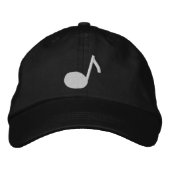 Music Note Embroidered Cap Bestickte Baseballkappe (Vorderseite)