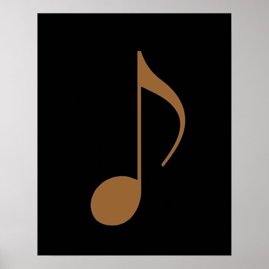 music_note graphic decor poster (Vorne)