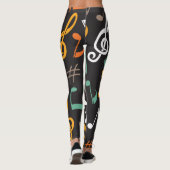 Music note pattern leggings (Rückseite)