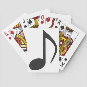 Music note playing cards spielkarten