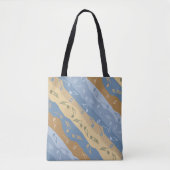 Music Note Stripes Brown And Blue Tasche (Vorderseite)