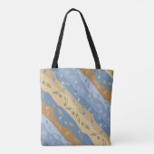 Music Note Stripes Brown And Blue Tasche (Rückseite)