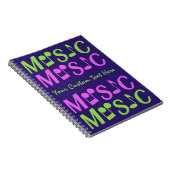 MUSIC-Notebook Notizblock (Rechte Seite)