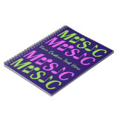 MUSIC-Notebook Notizblock (Linke Seite)