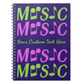 MUSIC-Notebook Notizblock (Vorderseite)