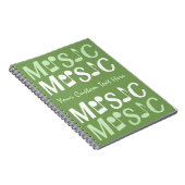 MUSIC-Notebook Notizblock (Rechte Seite)