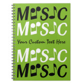 MUSIC-Notebook Notizblock (Vorderseite)
