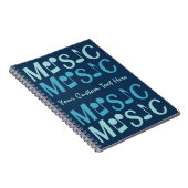 MUSIC-Notebook Notizblock (Rechte Seite)