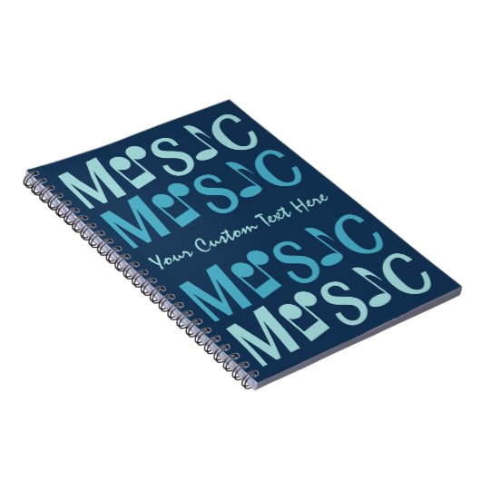 MUSIC-Notebook Notizblock (Rechte Seite)