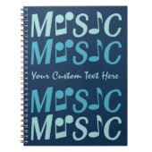 MUSIC-Notebook Notizblock (Vorderseite)