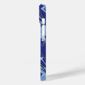 Music Noted Trombone BluePattern Case-Mate iPhone Hülle (Rückseite / Links)