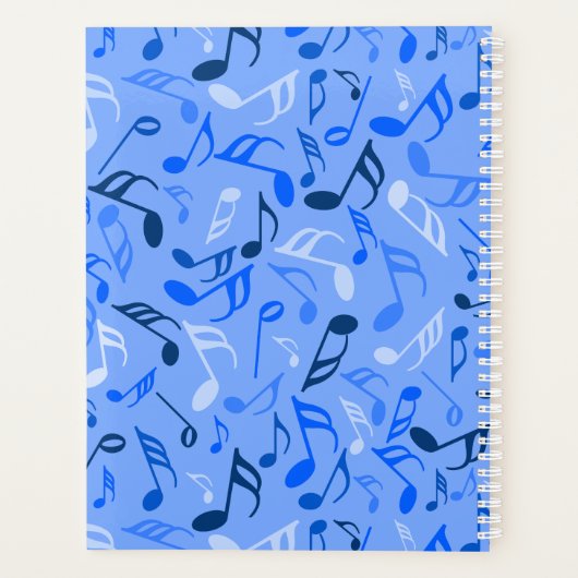 Music Notes Blue Planer (Rückseite)
