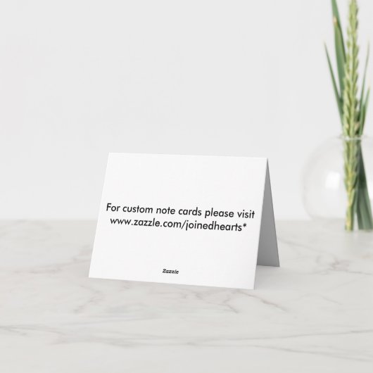 Music Notes Card with Name (Rückseite)