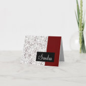 Music Notes Card with Name (Vorderseite)