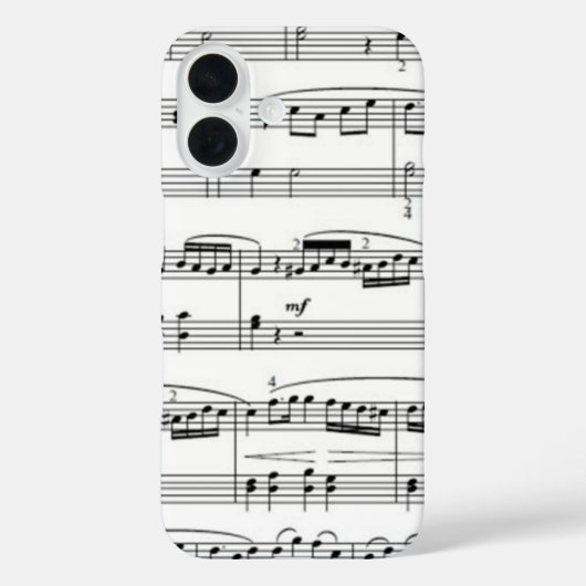 music notes Case-Mate iPhone hülle (Rückseite)