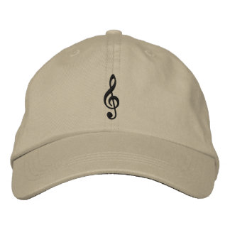 Music Notes Embroidered Cap Bestickte Baseballkappe
