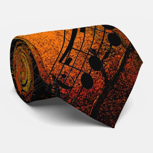 Music Notes Krawatte (Gerollt)