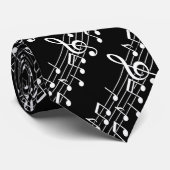 Music Notes Krawatte (Gerollt)