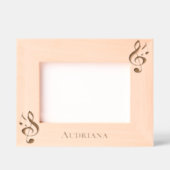 Music Notes Personalized Geätzte Rahmen (Vorderseite)