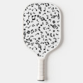 Music Notes Pickleball Schläger (Rückseite)