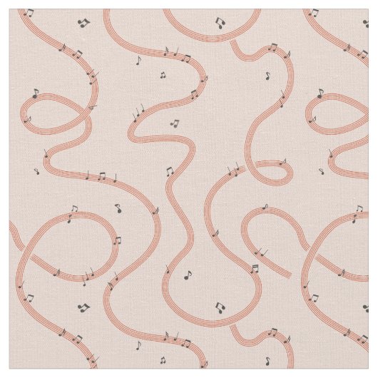 Music Notes Sign additional Pink Stoff (Nahaufnahme)