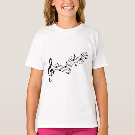 music notes T-Shirt (Vorderseite)