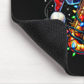 Music Notes Treble Clef Christmas Saxophone Jazz M Mousepad (Ecke)