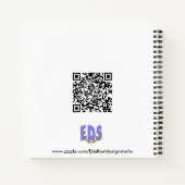 Music Octopus Square Notebook Notizblock (Rückseite)