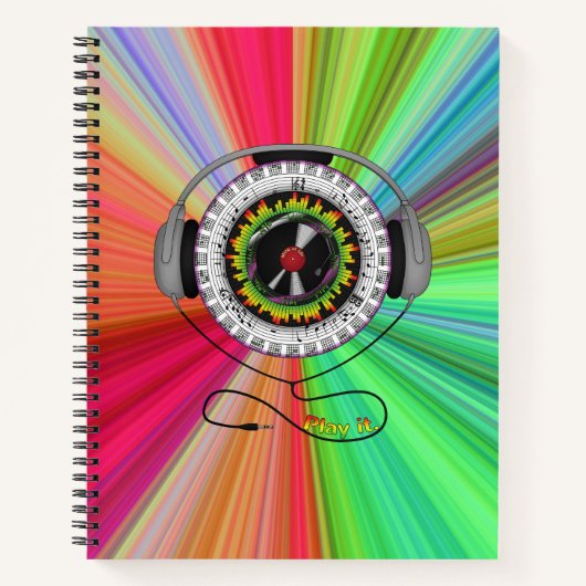 Music of Life Spiral Notebook Notizbuch (Vorderseite)