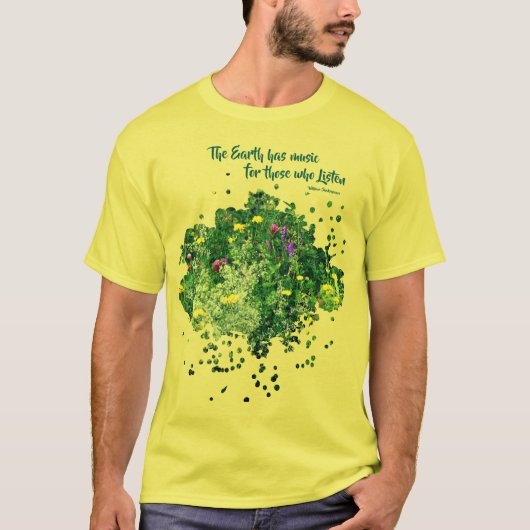 Music Of Nature Inspirational Quote  T-Shirt (Vorderseite)