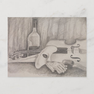 "Music of the Night" von T.S. Tire Postcard Postkarte