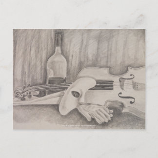 "Music of the Night" von T.S. Tire Postcard Postkarte