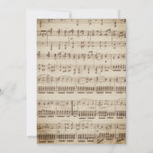 Music Oh Baby Dusche Rustikale Lavendel Blüte Einladung (Rückseite)