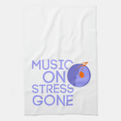 music on stress gone geschirrtuch (Vertikal)