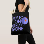 music on stress gone tote bag tasche (Von Nahem)