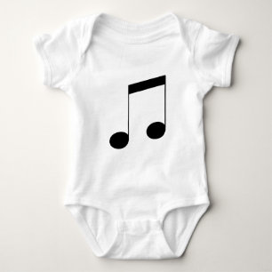 Music One Black Beam Note, Baby Strampler