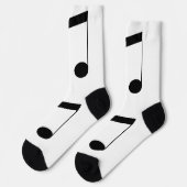 Music One Black Beam Note, Socken (Linkes Detail)