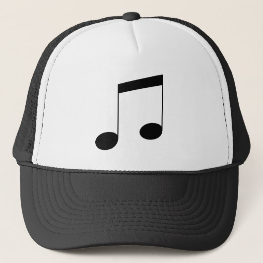 Music One Black Beam Note, Truckerkappe (Vorderseite)