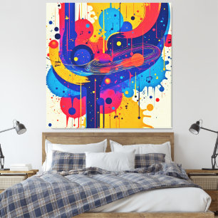 Music Paints Emotion Leinwanddruck