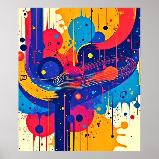 Music Paints Emotion Poster (Vorne)